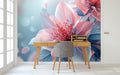 3D Floral Wallpaper Mural WM709402906 for Study Area