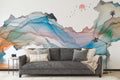 Abstract Art Landscape Wallpaper Mural for Living Room
