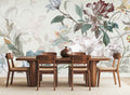 Abstract Botanical Bliss Wallpaper Mural for Dining Area
