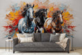 Abstract Horse Art Wallpaper Mural WM676756819 for Living Room