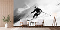 Abstract Skiing Art Wallpaper Mural WM963897406 for Living Room