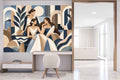 Abstract Women & Shapes Wall Mural WMWM10000174 for Study Area