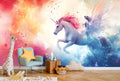 Unicorn and Fairy Wallpaper Mural for Kids