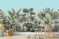 African Safari Animals Wallpaper for Kids Play Room