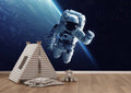 Astronaut Spacewalk Wallpaper Mural WM132366202 for Play Room