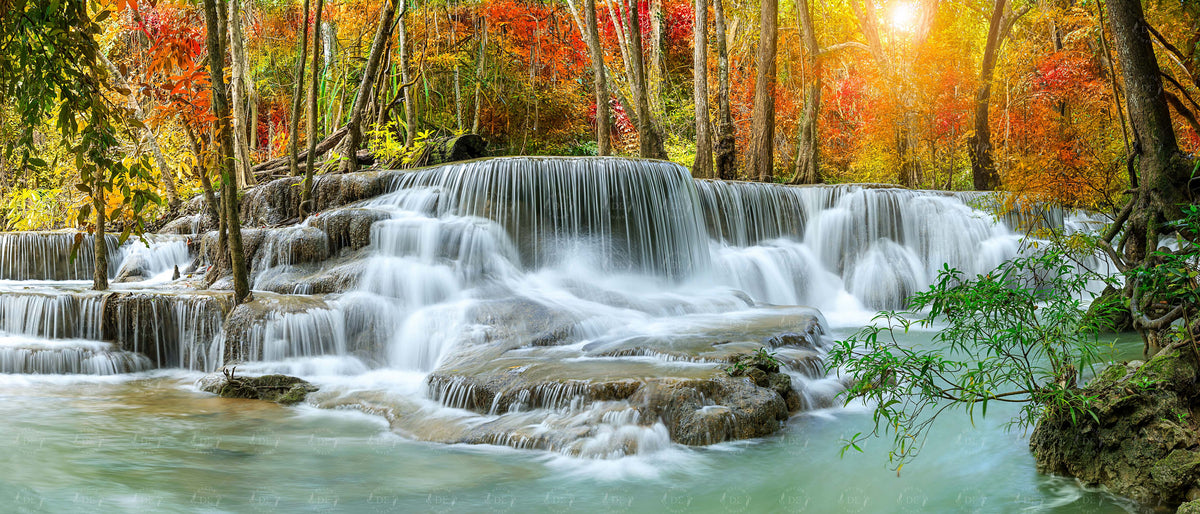 Autumn Bliss Waterfall Wall Mural