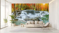 Autumn Bliss Waterfall Wall Mural for Living Room