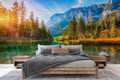 Autumn Sunset at Lake Wallpaper for Bedroom