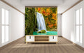 Autumn Waterfall Paradise Wallpaper Mural WM344075025 for Living Room