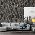 3D Effect Geometric Black and Grey Wallpaper - 11468