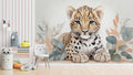 Baby Cheetah Wallpaper Mural for Kids Area