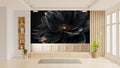 Black & Gold Flower Wallpaper Mural WM932722878 for Living Room