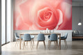 Blooming Rose Wallpaper Mural for Dining Area
