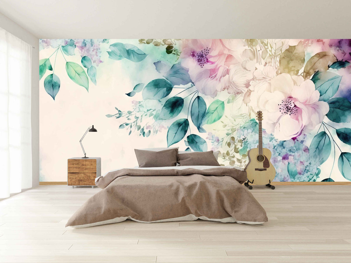 Botanical Bliss Wall Mural for Bedroom