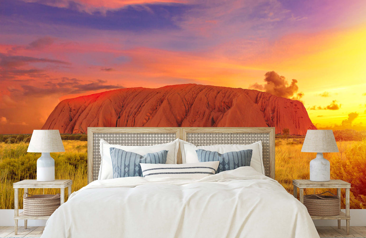 Breathtaking Uluru Australian Outback Wall Mural for Bedroom