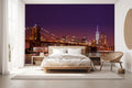 Brooklyn Bridge Night Wallpaper Mural WM91762281 for Bedroom