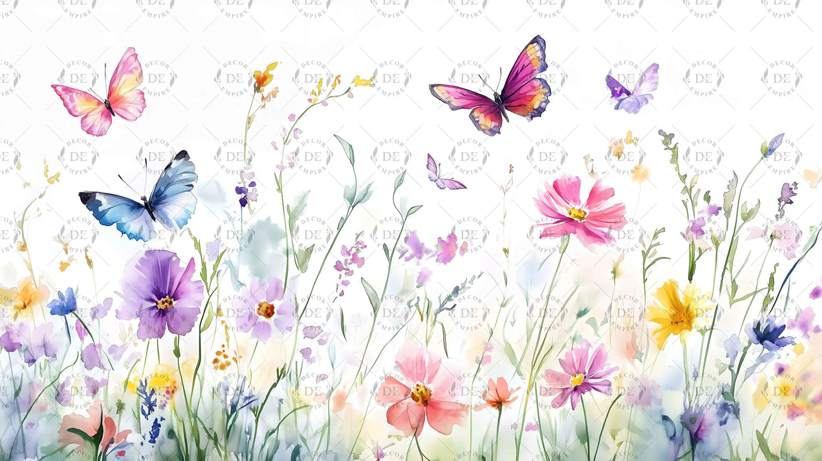 Butterflies Garden Dream Wallpaper Mural