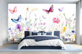 Butterflies Garden Dream Wallpaper Mural for Bedroom