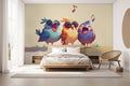 Cartoon Singing Birds Wallpaper Mural WM881847248 for Bedroom