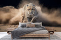 Cheetah Sprinting Across the Savanna Wallpaper Mural for Bedroom