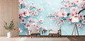 Cherry Blossom Relief Wallpaper Mural WM1095428128 for Living Room