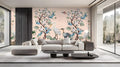Chinoiserie Elegance - Herons and Peonies Wall Mural for Living Area
