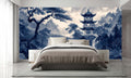Chinoiserie Landscape Wallpaper Mural WM887346151 for Bedroom