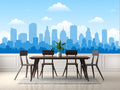City Skyline Illustration Wallpaper Mural - WM279857058 For Dinning Area