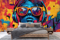 Colorful Music Portrait Wallpaper Mural WM1023278057 for Bedroom