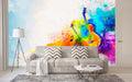 Colourful Musical Instruments Wall Mural for Living Room