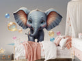Cute Baby Elephant Wallpaper Mural WM684989957 for Kids Bedroom