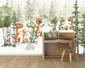 Cute Dinosaur Forest Wallpaper Mural WM1006970226 for Kids Study