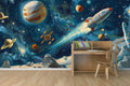 Cute Space Adventure Wallpaper Mural WM772216334 for Kids Study