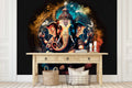 Divine Ganesha Cosmic Mandala Art Wall Mural - WM566142422 Living Room