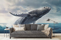 Dolphin Splash Wallpaper Mural WM622663980 for Living Room
