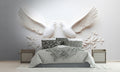 Elegant 3D Dove Birds Wallpaper Mural for Bedroom