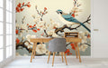 Elegant Chinoiserie Wallpaper Mural WM837471472 for Study Area