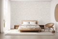 Elegant Leaf Pattern Wallpaper Mural WM482491321 for Bedroom