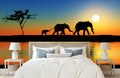 Elephant Family Wildlife Wallpaper Mural WM15223089 for Bedroom