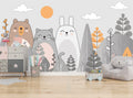 Fabulous Forest Animals Wallpaper Mural WM440091784 for Kids Room
