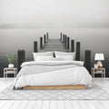Foggy Harbor Pier Wallpaper Mural WM949965116 for Bedroom