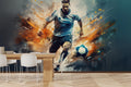 Football Action Wallpaper Mural WM675641471 for Dining Area