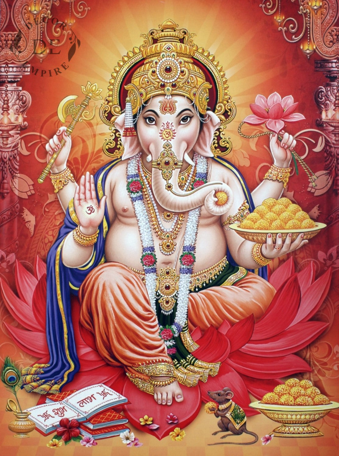 Lord Ganesha Colourful Wallpaper Mural