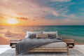 Golden Beach Sunset Wallpaper Mural WM497130383 for Bedroom