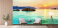 Golden Sunrise Landscape Wallpaper Mural WM31064531 for Living Room