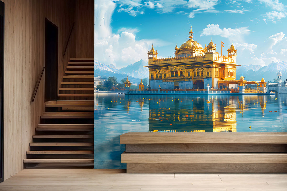 Golden Temple Amritsar Wall Mural for Hallway