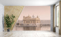Golden Temple Reflection Wallpaper Mural WM47862524 for Living Room