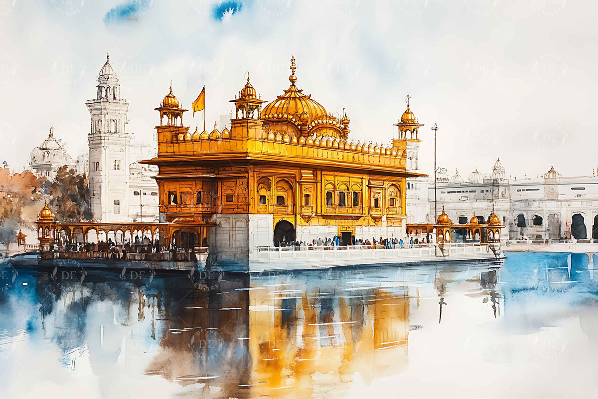 Golden Temple Wallpaper Mural