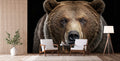 Grizzly Bear Portrait Wallpaper Mural WM578062471 for Living Area