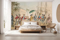 Historic Harbour Scene Wallpaper Mural WM162331941 for Bedroom